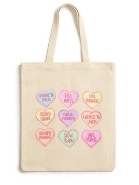 Sweet Tropes Conversation Hearts Tote Bag (Target Exclusive) NWT Womens